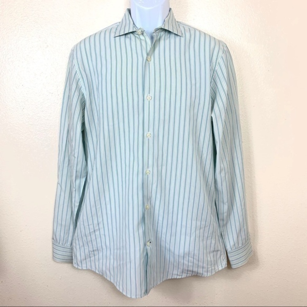 Banana Republic Men’s shirt Striped green sz Large